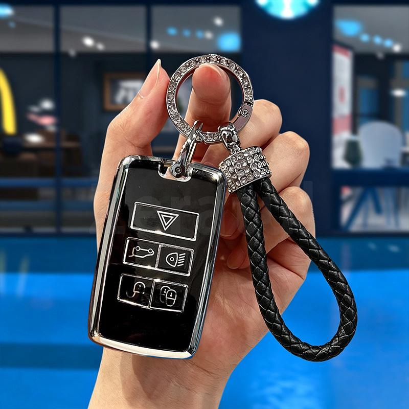 Автомобильный для Jaguar Xe E-Pace Xf Для Land Rover Range Rover Evoque Discovery Sport Velar ТПУ Чехол-футляр для автомобильного ключа Защитная оболочка Брелок