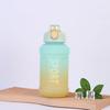 Бутылка для воды Фитнес большая емкость oversized чайник Бытовой портативный пластиковый стакан Портативный стакан с трубочкой Наружный спортивный чайник