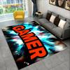 3D мультяшный геймерский ковер Game Over, ковер для гостиной, спальни, дивана, игровой комнаты, коврик для декора, детские игры, нескользящий напольный коврик