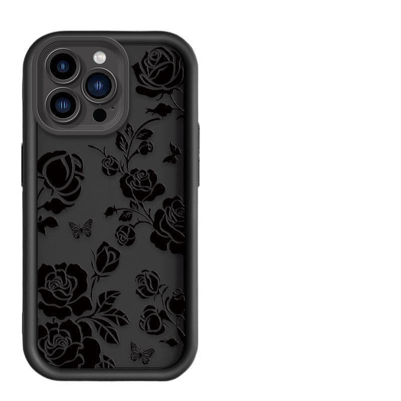 Хит продаж ins Розовый чехол для iPhone15 Pro Защитный чехол Apple 16 Чехол с цветами Samsung