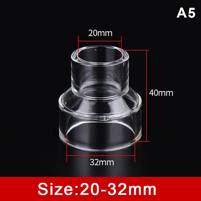 Clear Acrylic Pipe Fittings Variable Diameter Connectors for Water Tube Aquarium System Reliable Connection Joint