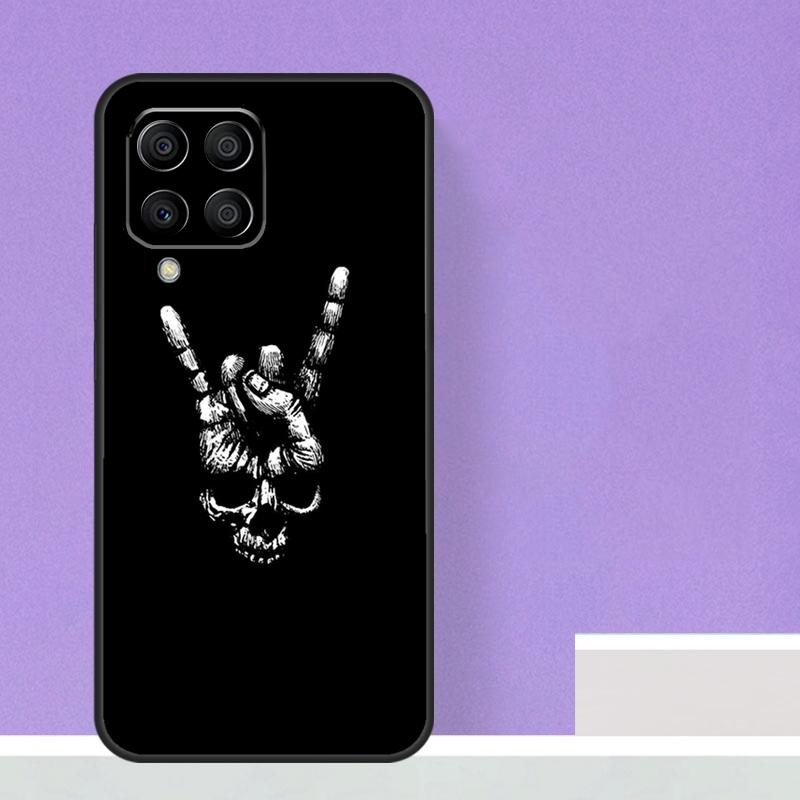 Чехол-череп в стиле Рок-н-ролл для Samsung Galaxy M23 M20 M32 M52 M56 M16 M36 M54 M34 M14 M35 M55 M15 M11 M31 M13 M53
