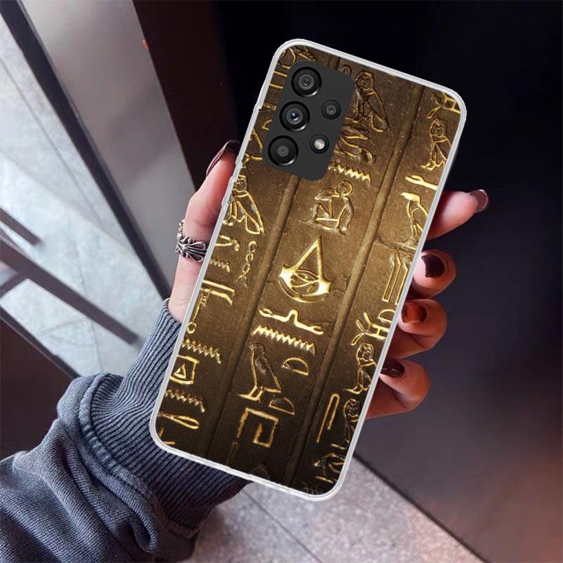 Egypt Nefertiti Anubis Ankh Pharaoh Phone Case For Samsung Galaxy A17 A16 A15 A14 A13 A57 A56 A55 A54 A53 A37 A36 A35 A34 A33 A2