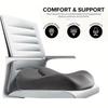 Memory Foam Seat Cushion for Office Chair, Breathable Orthopedic Coccyx Cushion for Sciatica and Back Pain Relief