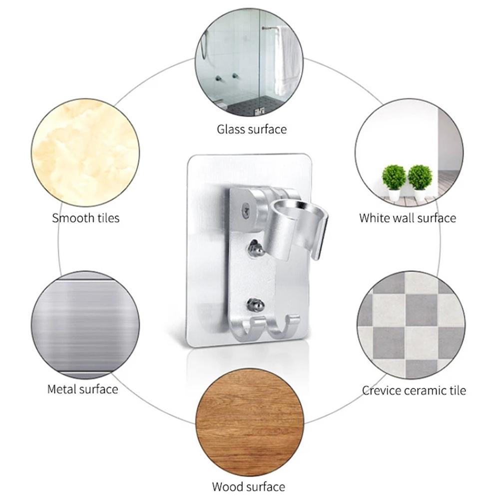 Держатель для душевой лейки Дом и сад 1 шт. Регулируемый алюминиевый