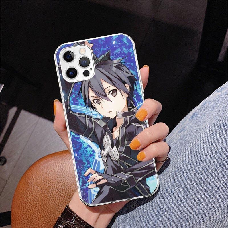 Чехол для телефона Аниме Sword Art Online Для iPhone 17 Air 16 Pro Max 16E 15 + 14 Plus 11 12 13 Mini 7 8 SE Подарок Печатная Крышка Fundas 17