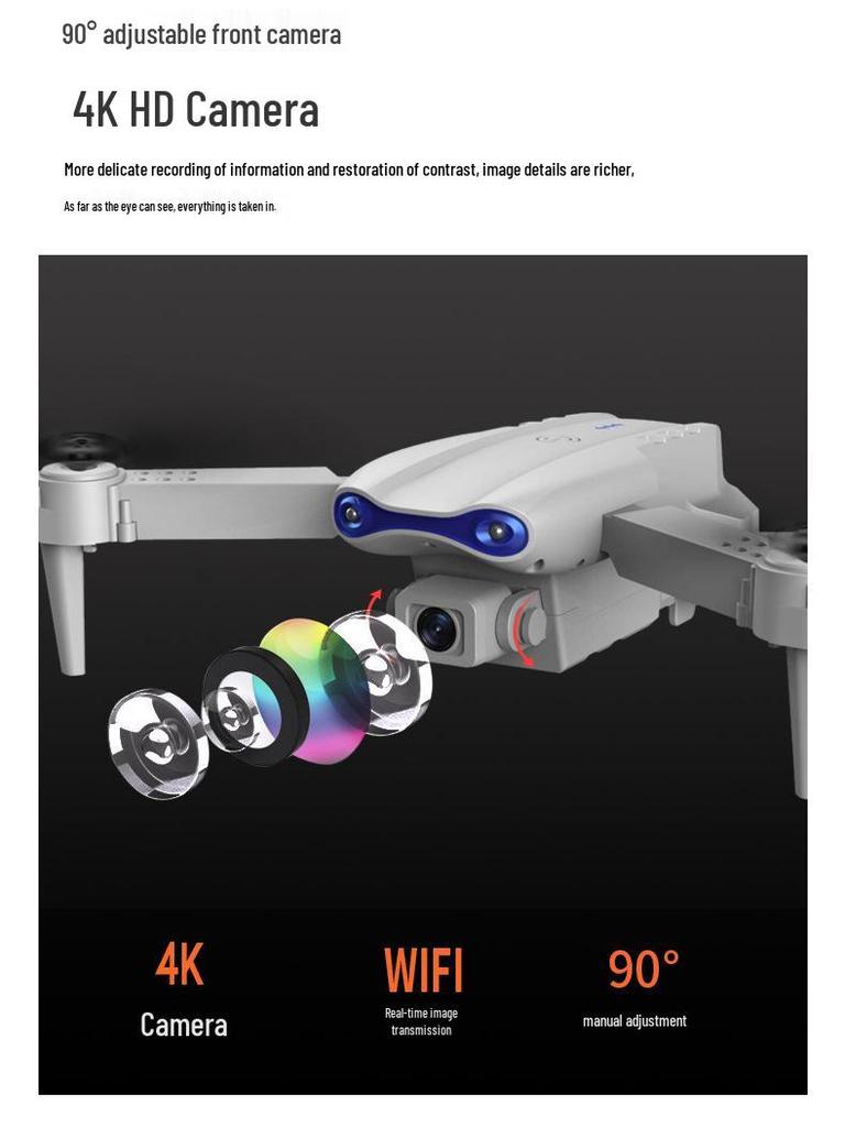 K3 4K Dual Camera Folding Drone Quadcopter HD Aerial Photography Remote Control E99Pro E88