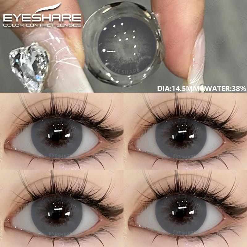 1 пара контактных линз натуральных цветов Синие Цветные Коричневые Контактные Глаза Шоколадные Линзы Зеленые Линзы Корейские Серые Зрачки