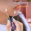 Удалитель волос на лице для женщин. Удалите нежелательные волосы на верхней губе, подбородке, лице или шее. Пружинный удалитель для неприглядных волос