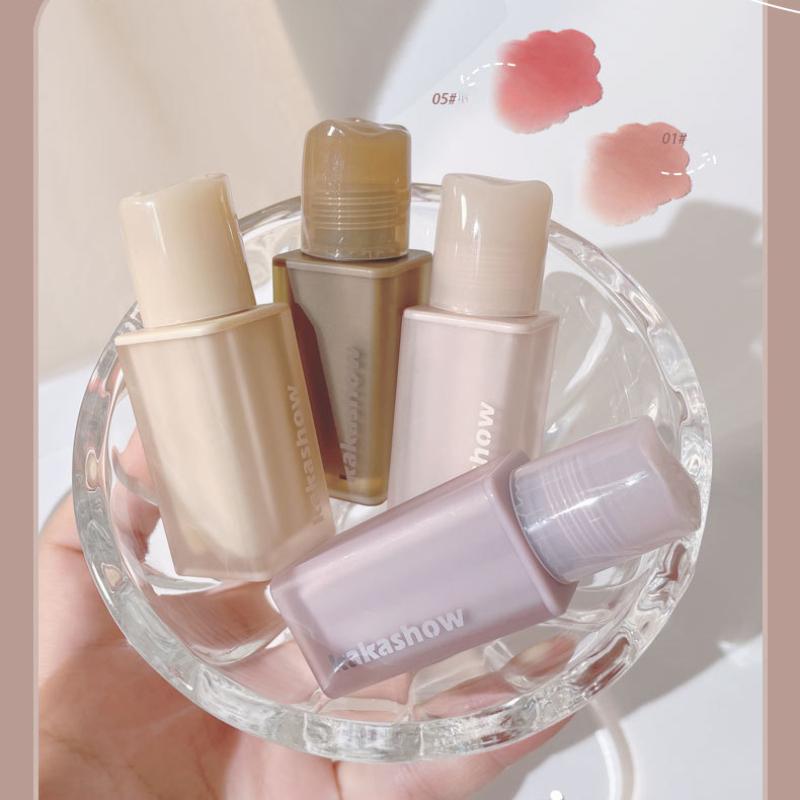 Пудра-туман Нюдовая глазурь для губ Оригинальная матовая матовая помада для губ Белая не легко окрашивающаяся чашка Мягкий туман