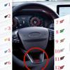 Auto Metal ST Lettering 3D Badge Decals Car Steering Wheel Sticker For Ford STLINE Fiesta Ecosport Mondeo Fusion Focus Kuga