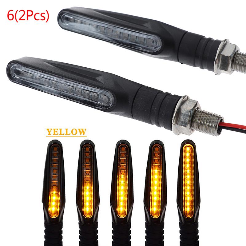 12В светодиодные указатели поворота мотоцикла E24 мигающий индикатор проточной воды