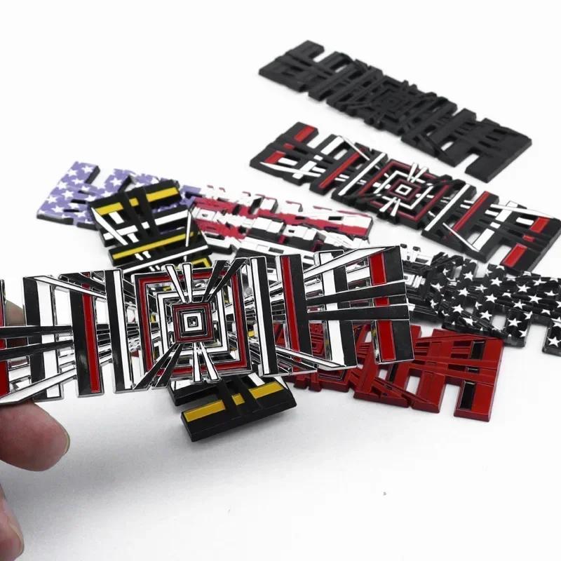 3D Metal Plaid Logo Rear Trunk Tailgate Emblem Sticker High Performance Version Badge Decals for Model 3 S X Y