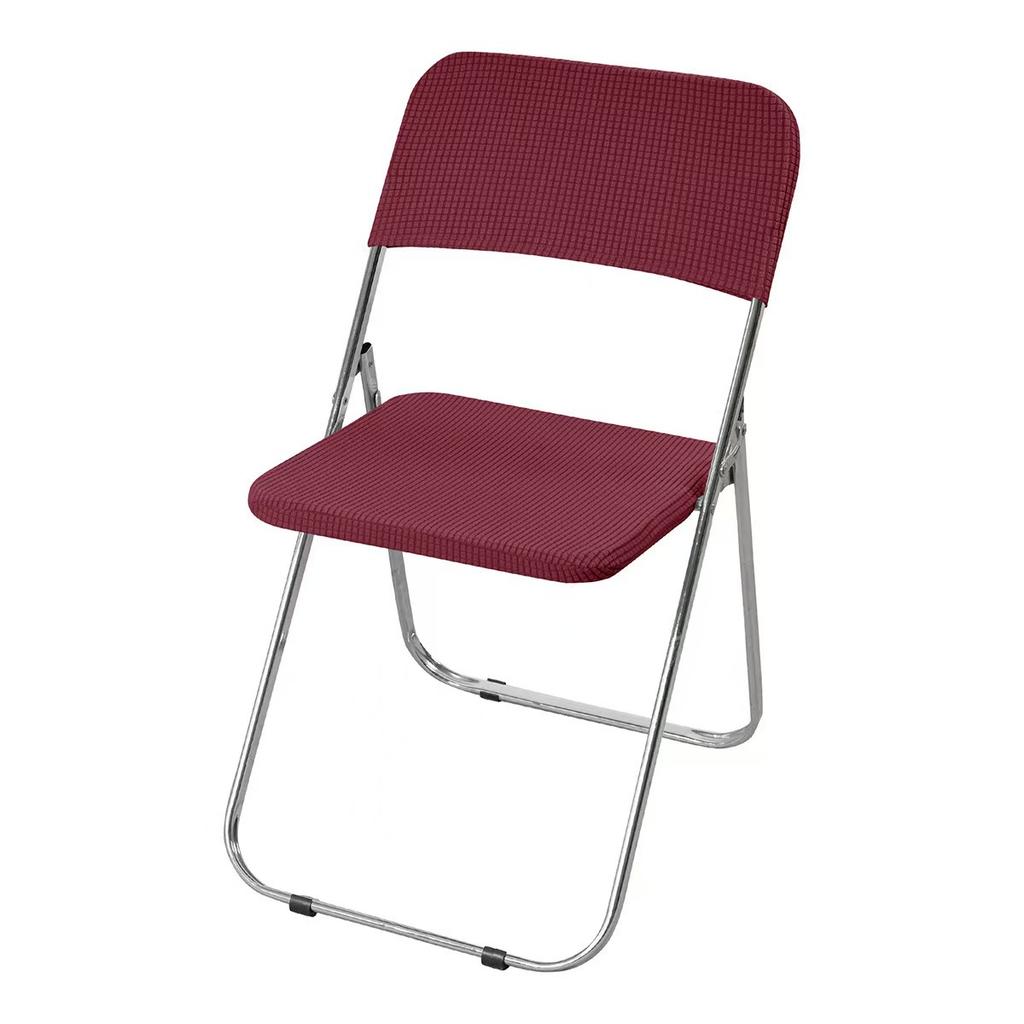 New Thickened Anti-slip Folding Chair Cover Universal Elastic Velvet Folding Chair Cover Four Seasons Simple Style