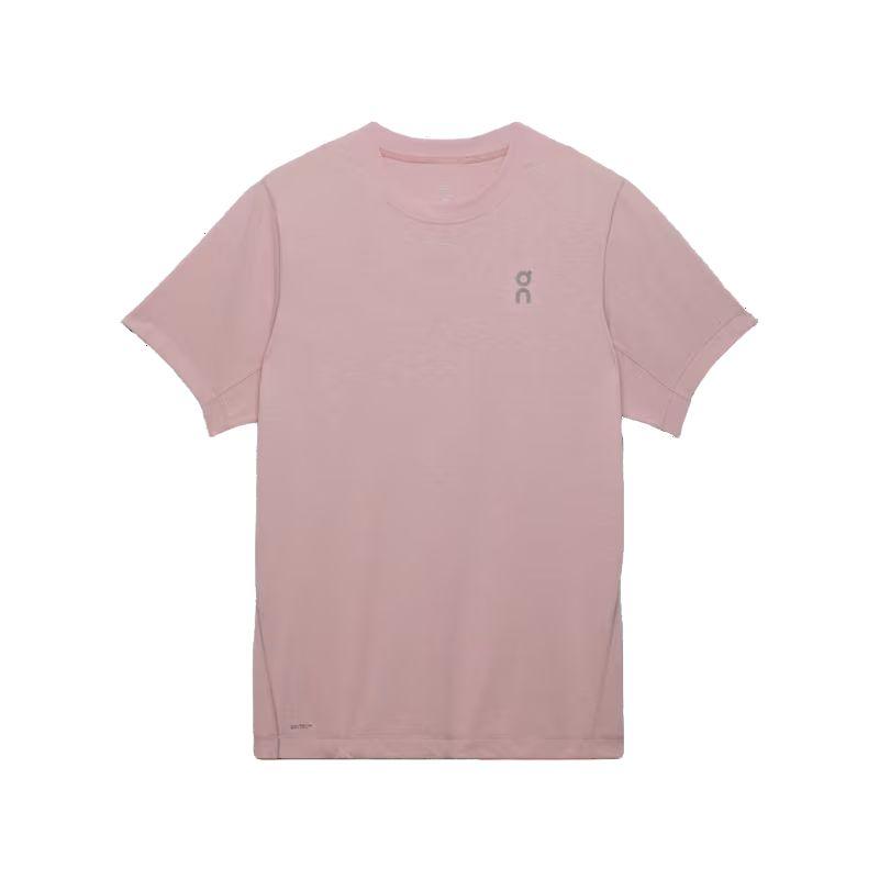 On Running Футболка Train-T Fashion Мягкая Влагоотводящая Быстросохнущая Дышащая с Коротким Рукавом Мужские Футболки Розовая 1MF11781929