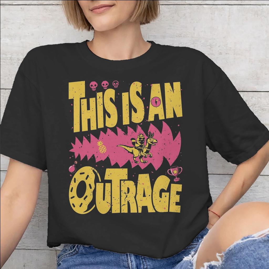 This Is An Outrage Princess Donut Cat New Arrival T Shirts Unisex Unisex Cotton Tee Shirt Clothing