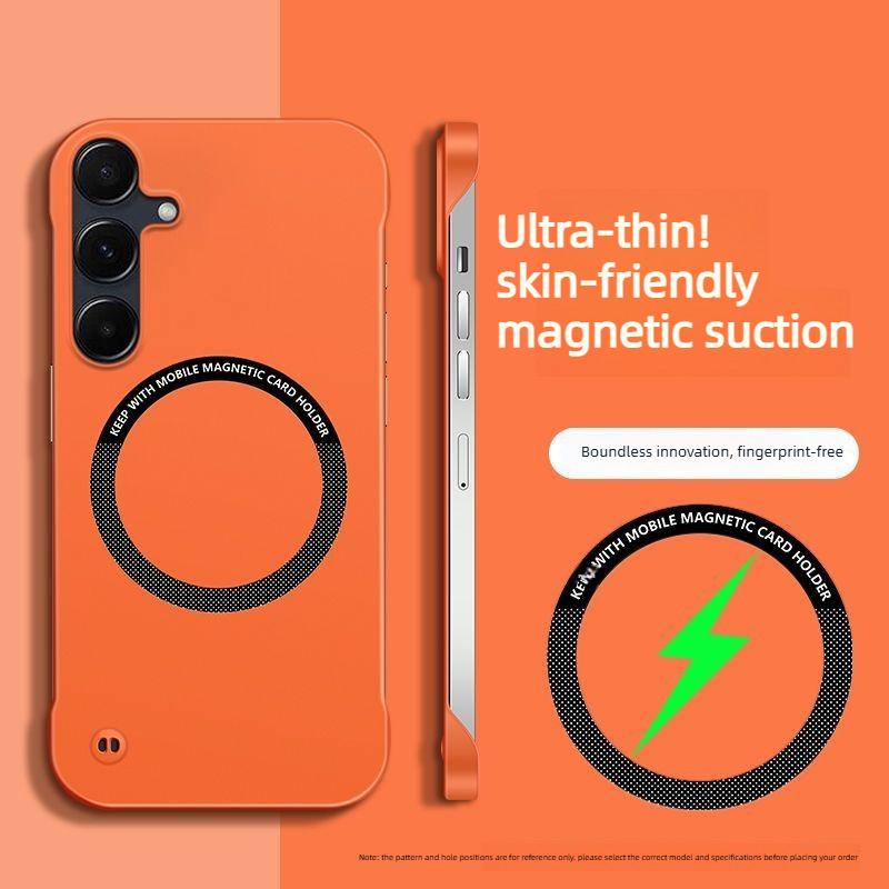 Роскошный ультратонкий матовый чехол с ощущением кожи для Samsung Galaxy A57 A37 A17 A56 A36 A26 F17 M17 A55 Для Magsafe Защитная крышка из поликарбоната