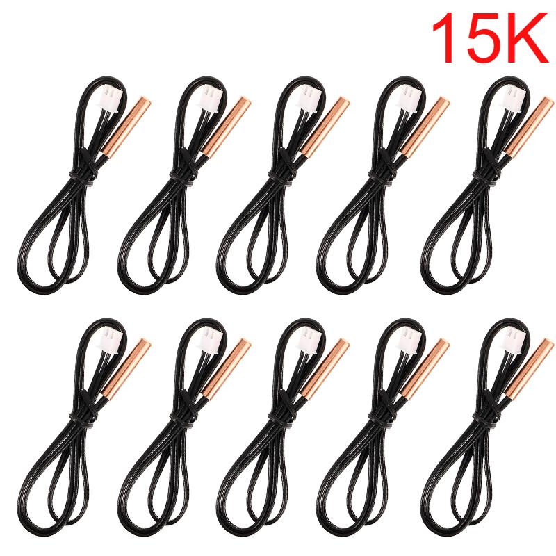 10PCS Universal Air Conditioning Temperature Sensor Rubber Copper Head 5k 10K 15k 20K 25K 50K Solar Electric Water Heater Sensor
