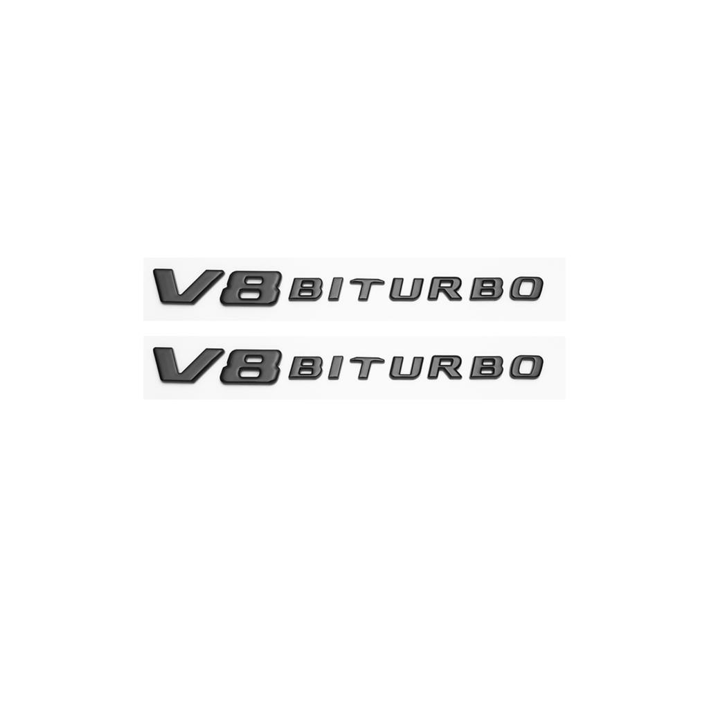 3D Chrome Black Letters C63s V8 Biturbo ABS Emblem for Mercedes Benz AMG C63s Coupe Car Side Fender Trunk Nameplate Logo Sticker