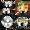 Stainless Steel Milk Pot Japanese Style Small Soup Pot Instant Noodle Pot Small Frying Pot Cooking Pot Yukihira Pot Household