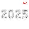 1 шт. 16-дюймовые соединительные короны 2025 года, фольгированные шары с цифрами, год 2025, украшения, рождественские украшения для украшения дома