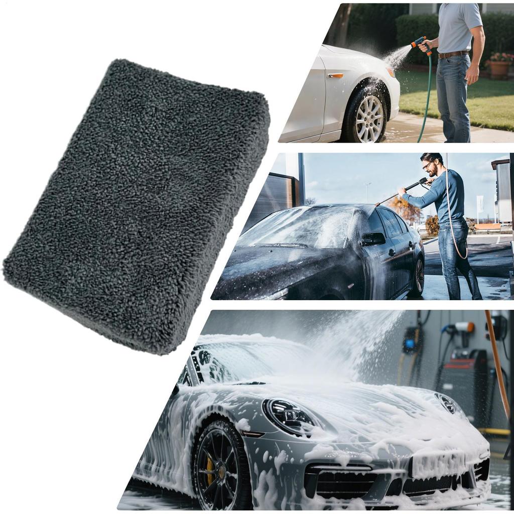 Car Wash Towels Super Absorbent Double-Sided Car Cleaning Towels Drying Sponge for Maintenance Care Automotive Truck RV SUV