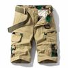 Exported to Europe and America, Surplus Camouflage Military-Style Workwear Multi-Pocket Shorts for Men, Casual Cropped Shorts with Tags Removed