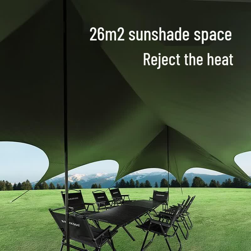 Black Dog Guy-Rope Free Camping Canopy