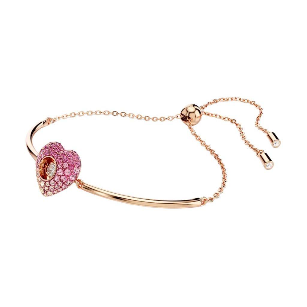 Swarovski Браслет-подвеска Idyllia Heart Crystal для женщин, розовое золото 5683581