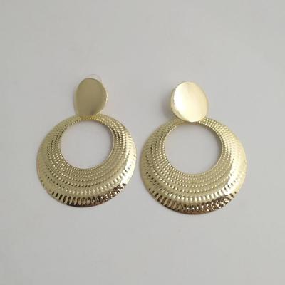 Геометрические круглые серьги в европейском и американском стиле - Simple Style