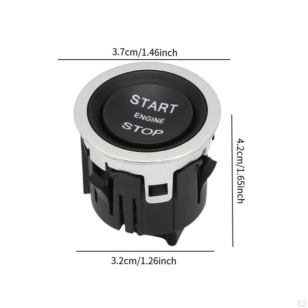 LR094038 Кнопка запуска и остановки двигателя Простая сборка 1,5-дюймовый прочный автомобильный аксессуар Запасная часть