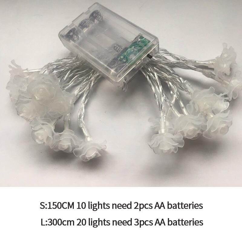 1.5/3 м Гирлянда USB Роза Цветок Гирлянда Волшебные Огни Уличные Гирлянды Украшения Свадебная Вечеринка Сад Двор Декор