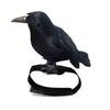 Halloween Black Feathered Crow Lifesize Realistic Raven Prop Handmade Artificial Birds Model for Indoor Outdoor Halloween Party Decor