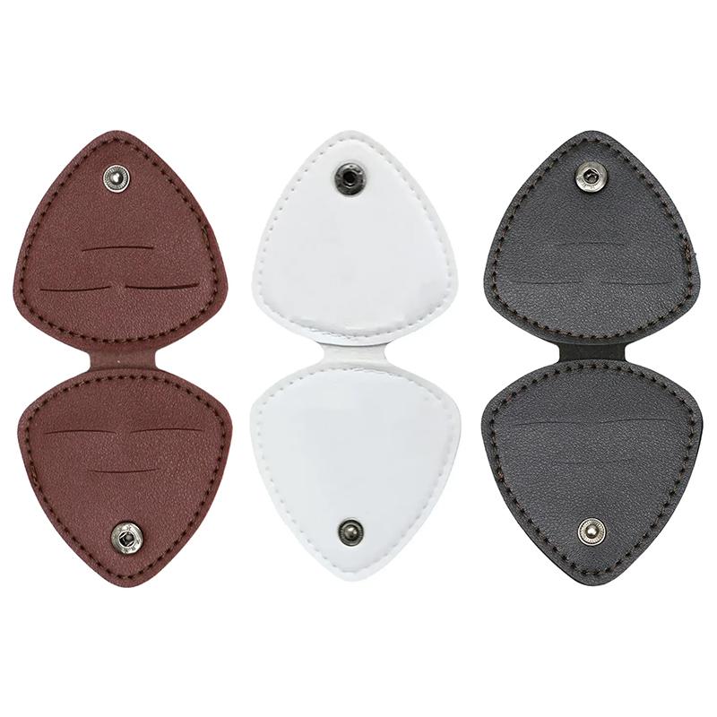 Держатель для медиаторов для акустической и электрогитары, набор медиаторов, чехол-коробка для хранения, сумка для плектров из ПУ кожи