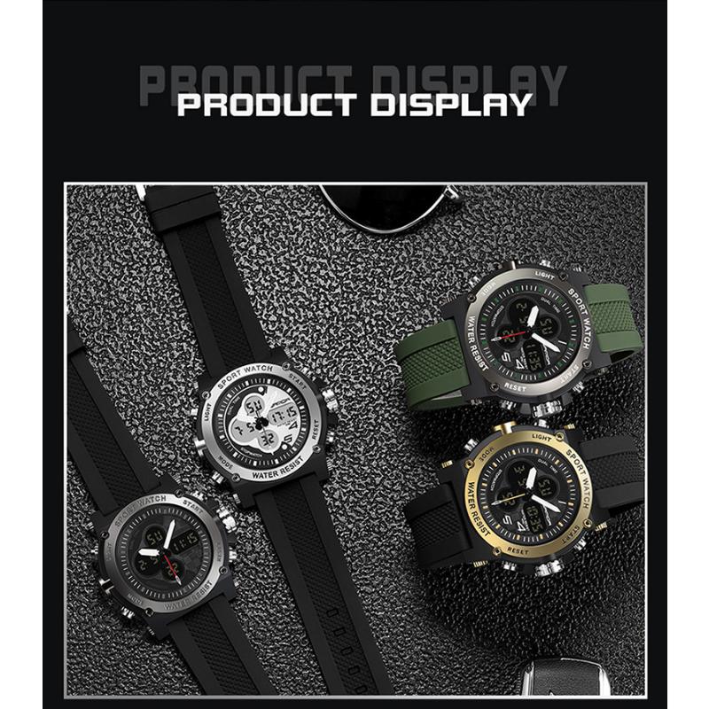 SANDA New Multifunctional Fashion Trend Sports Outdoor Multifunctional Electronic Watch