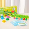 Animals Caterpillar Color Matching Game Wooden Color Matching Sorting Game Wooden Puzzle  Children