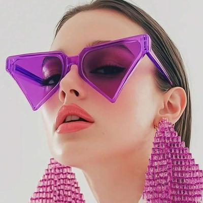 Винтажные квадратные солнцезащитные очки для женщин и мужчин, прямоугольные солнцезащитные очки, женские треугольные очки для мужчин и женщин, очки