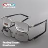 Reading Glasses Rectangle Design Glass Lenses Read Eyeglasses +1.00~+4.00 Presbyopic Glasses Unisex Hyperopic Spectacles
