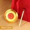 Kids Small Gong Traditional Chinese Percussion Instrument With Mallet Portable Brass Hand Gong For Holiday Celebration Office