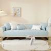 Cotton Quilted Embroidered Sofa Cushion Modern Simple Non-Slip Cotton Sofa Cushion Towel Four Seasons Universal Solid Color