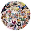 Наклейка One Piece Король Пиратов Аниме Персонаж Водонепроницаемые Наклейки One Piece для Воды День Рождения Милый Мультяшный Набор Наклеек-Наград, Наклейки, Гитара,