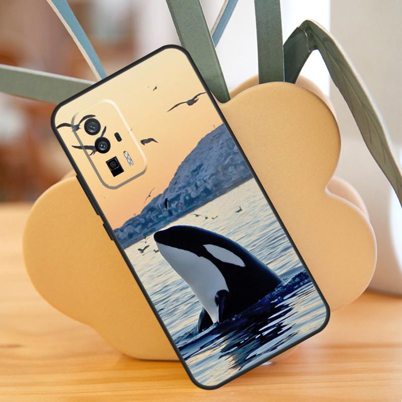 Чехол Китовая Акула Косатка Для POCO X3 X6 F6 Pro M6 X5 F3 F5 M5s Xiaomi 13 14 Ultra 12 Lite 11T 12T 13T Pro Обложка