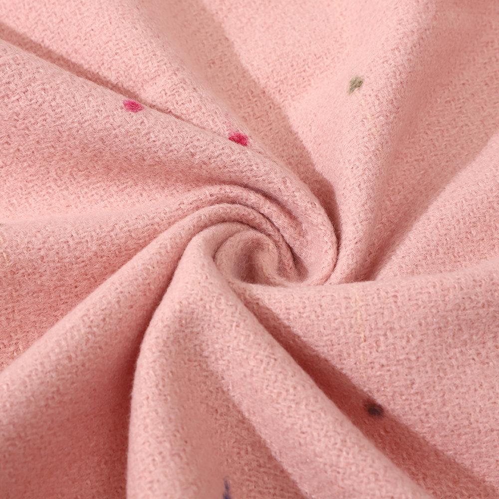 New Gypsy Scarf Student Versatile Warm Shawl Scarf Sweet Sister Color Point Fringed Scarf