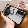 KEYSION Противоударный ТПУ чехол с гальваническим покрытием для TECNO Spark Go 2 Pop 10, блестящий чехол-подставка 'Лебедь с драгоценностями' для Infinix Smart 10