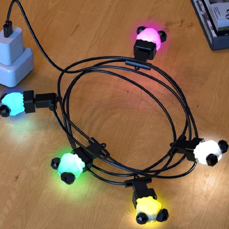 USB Шнур питания 240 см Разветвитель на 5 портов Для светодиодных лент Настольный вентилятор Камеры видеонаблюдения Зарядка 5 В