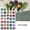 Dinosaur Animal Eyes 3D Dragon Eye Cute Nail Art Decoration Hot Nail Stickers  for DIY Nails