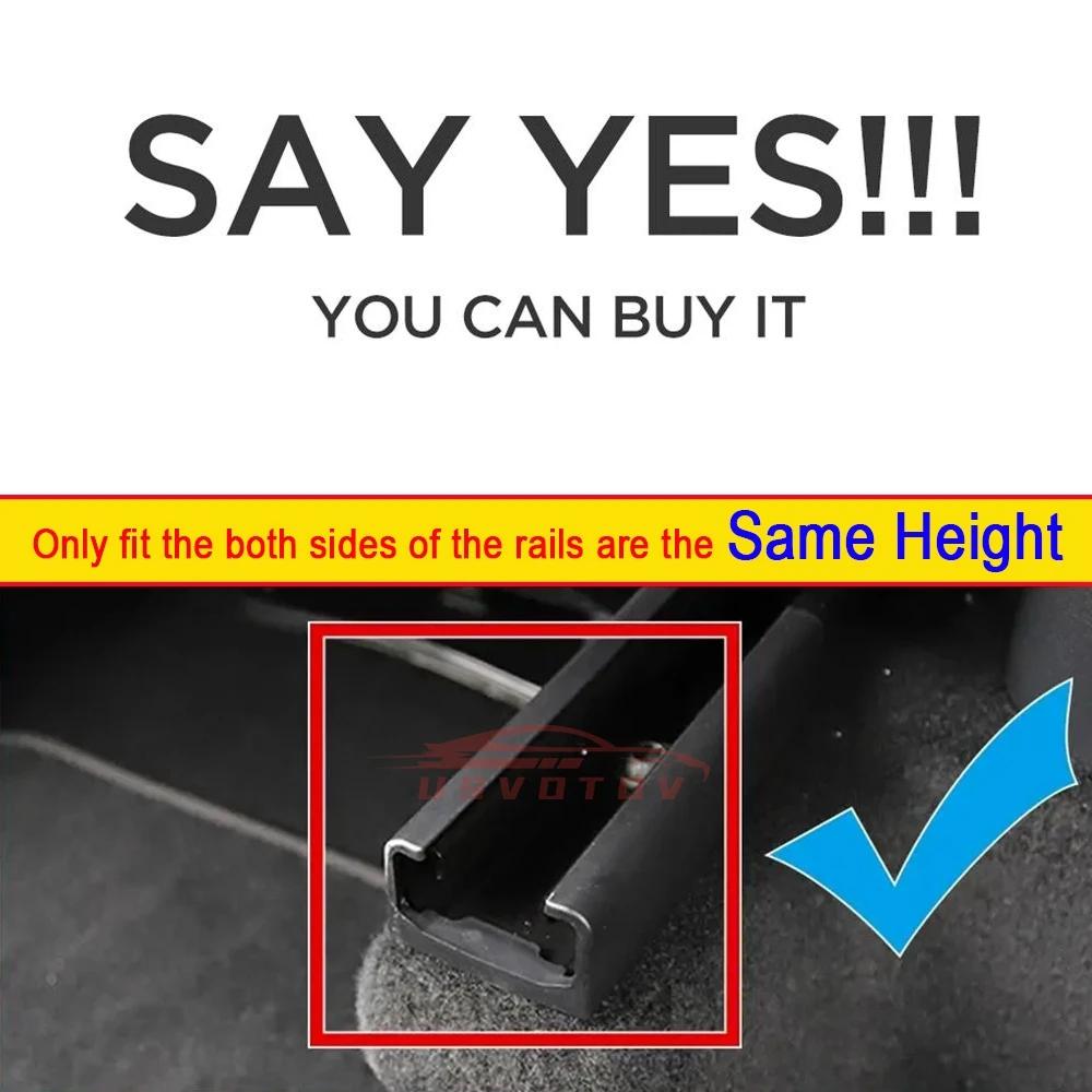 4 шт. Защитные накладки на салазки сидений для Tesla Model Y Аксессуары 2025 2025 2025 Передние Задние Торцевые Элементы Защитные Коврики для Защиты от Сдвига Заднего Сиденья