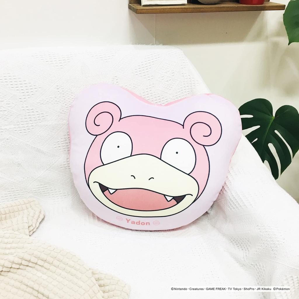 MORIPiLO Pokemon Slowpoke Body Pillow and Squishy Face Soft and Soft to the Plush Nap Morishita Pillows (Soft Cushion) Touch, Toy, Pillow, Pink,