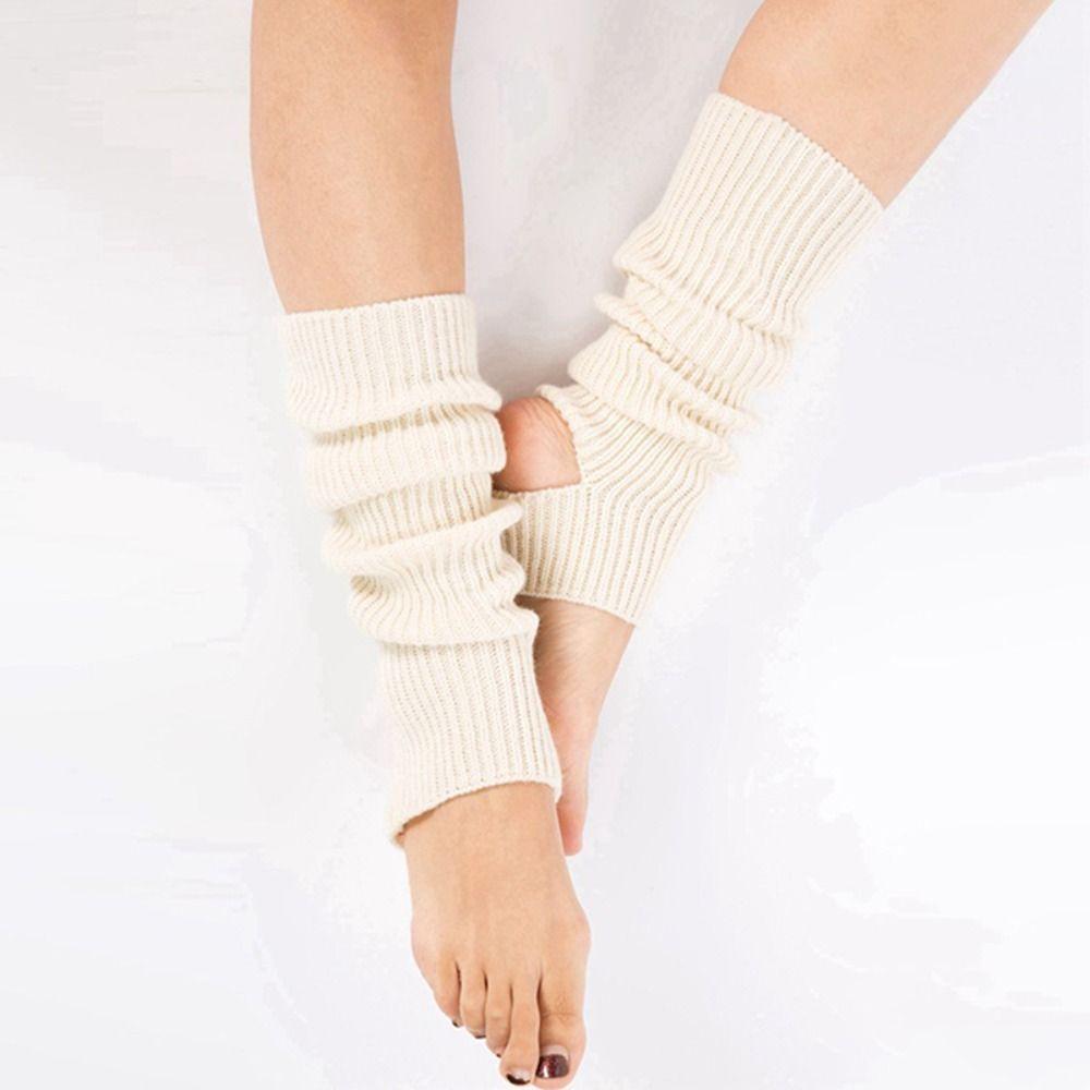 Long Section Latin Socks Foot Covers Ballet Knitted Socks Ballet Leg Warmers  Women Girls