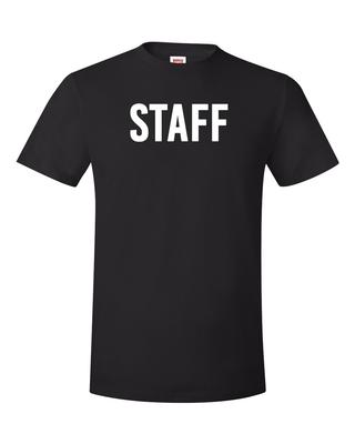 STAFF Graphic Print Cotton Shirt for Events or Business - Front and Back Prints